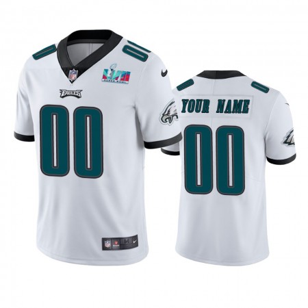 Miesten Philadelphia Eagles NFL Pelipaita Custom Valkoinen Super Bowl LVII Vapor Limited